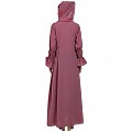 Designer elegant abaya- Puce Pink Designer elegant abaya- Puce Pink